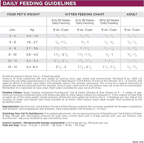 Miniatura 6 de Nutrisource pollo y arroz, fórmula, alimento seco para gatos, Tonos café