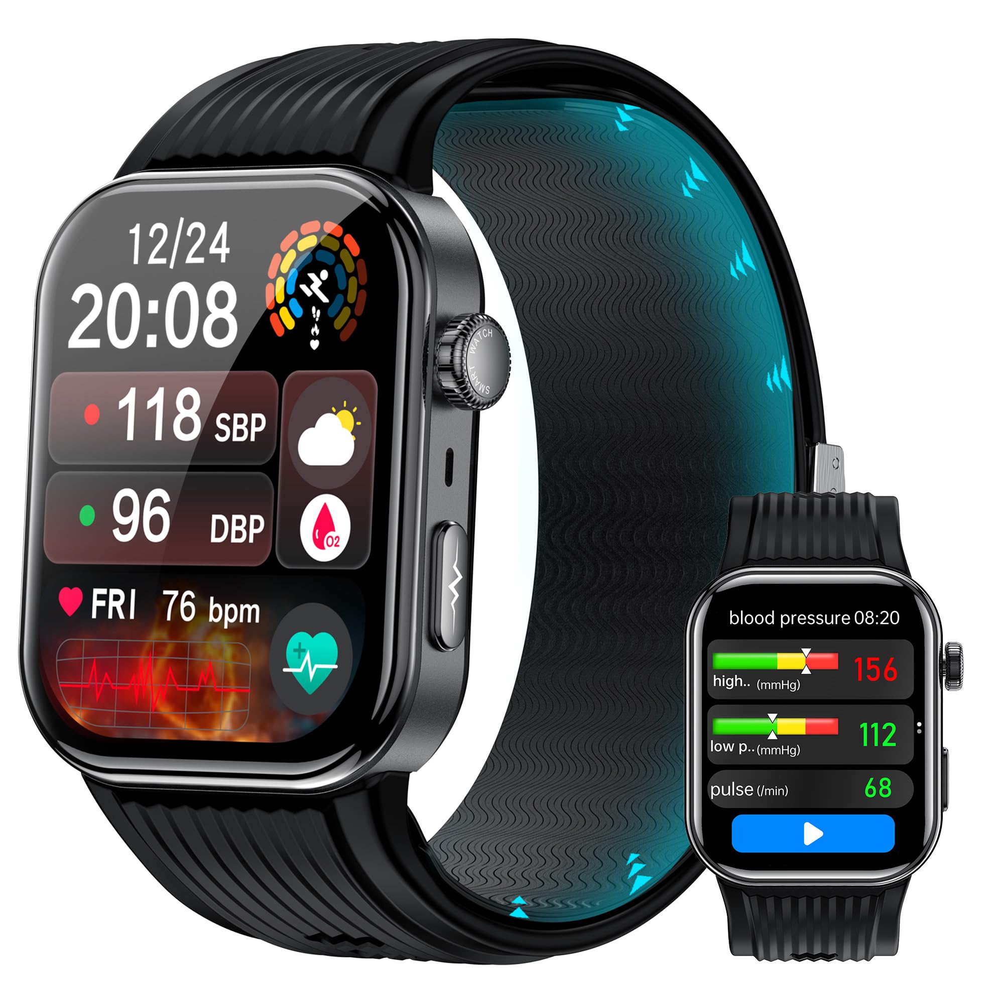 Photo 1 of hellibito Smart Watch: 1.95" AMOLED, BP Monitor, Health Tracking