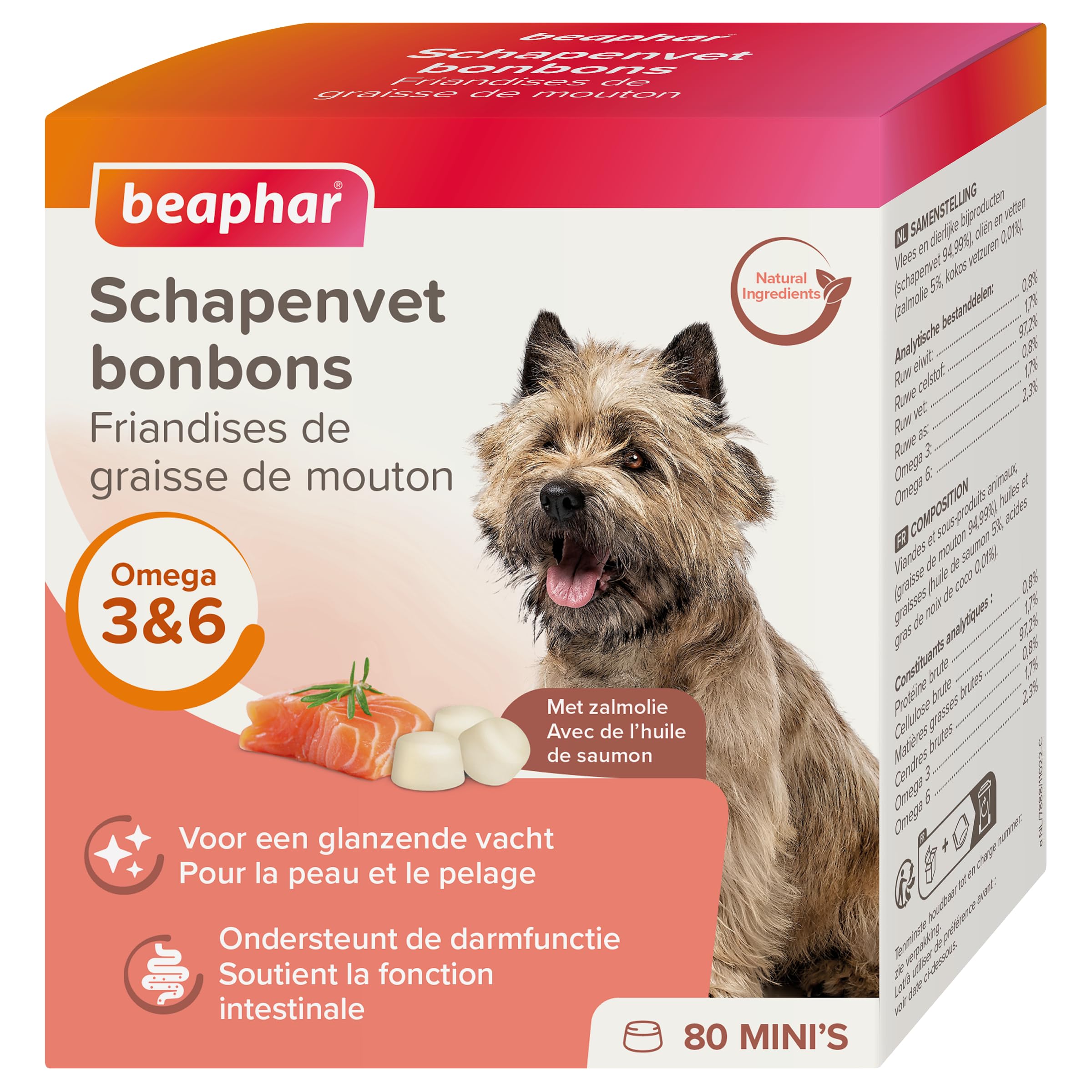 Beaphar 11022 Sheep fat Bonbons Salmon Mini 245 g