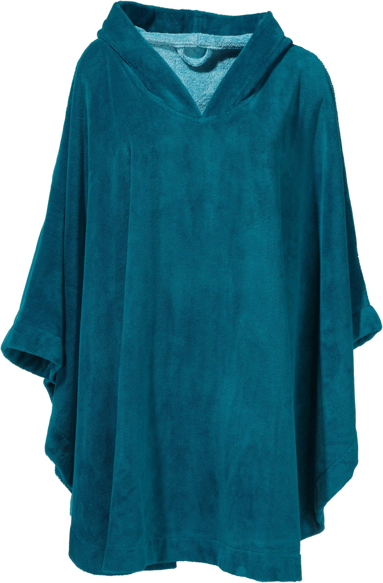 Erwin Müller Damen - Herren - Surf-Poncho - mit Kapuze - Badetuch - Umkleide-Hilfe - Velours-Frottier Velours