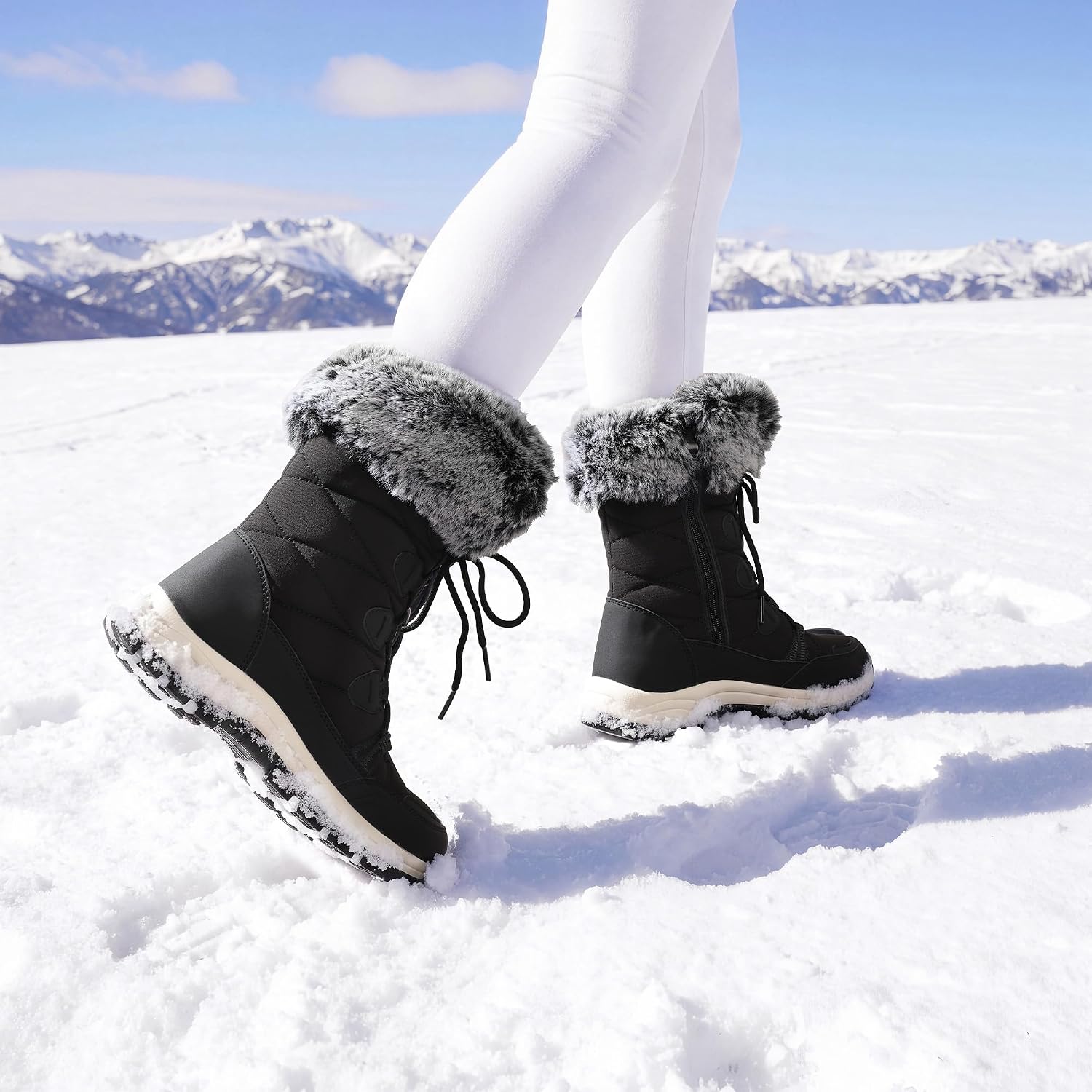 DREAM PAIRS Waterproof Winter Snow Boots Women