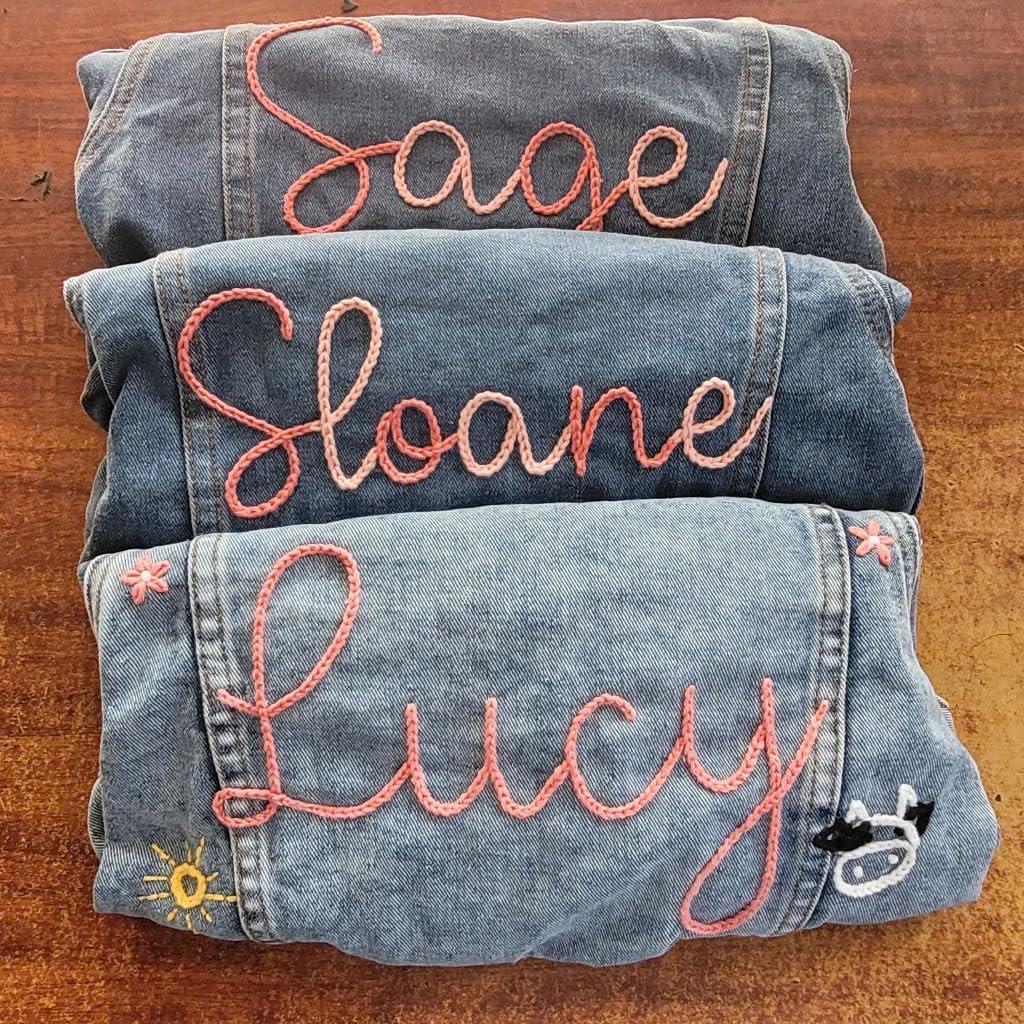 Personalized Kids Denim Jacket - Custom Embroidered Jean Coat with Name for Baby & Toddler Boys Girls, Lightweight Monogram Outerwear, Gift for Birthday, Baby Shower, Christmas - Image 4