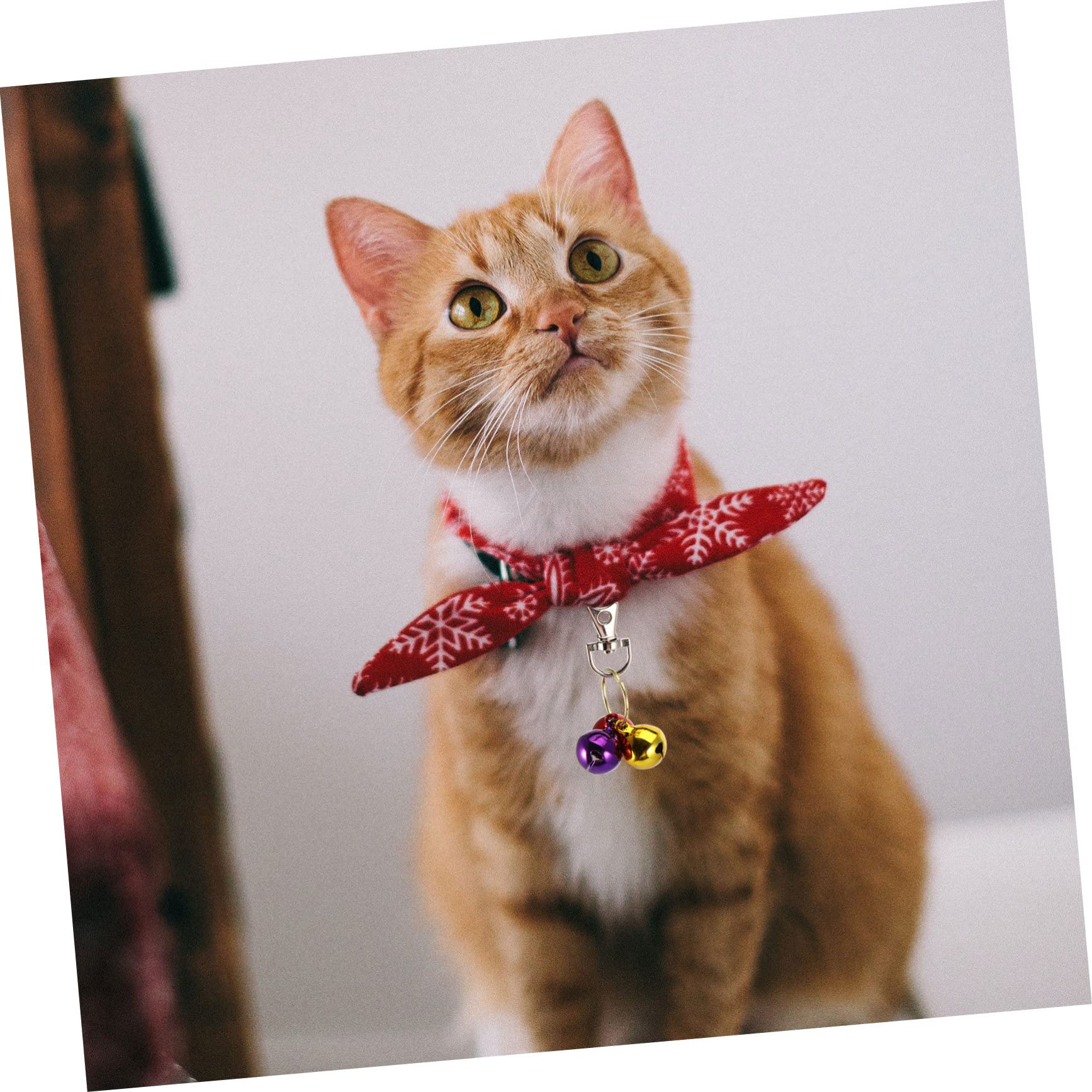 HANABASS 4Pcs Cat Collar Accessories with Crisp Sound Design for Cats Stylish and Durable Pet Charm for Training and Safety