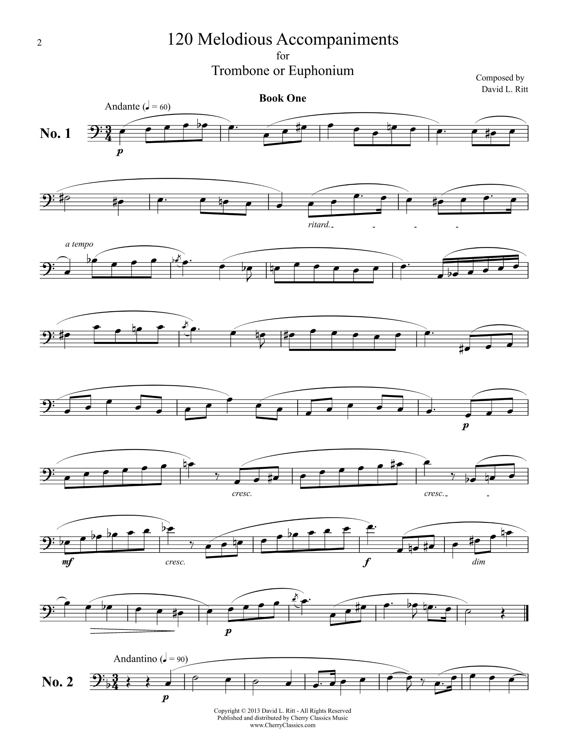 Melodious Accompaniments to Rochut Etudes Book 1 for Trombone or Euphonium - Image 6
