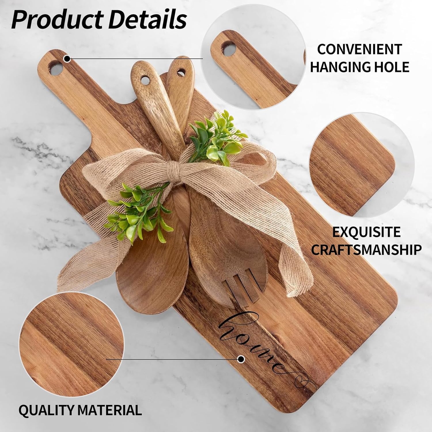 House Warming Gifts New Home – Housewarming Gifts New Home Cutting Board Set, New Home Gift Ideas for Couple, First Home Gift, Closing Gifts for Home Buyers, Charcuterie Cheese Board