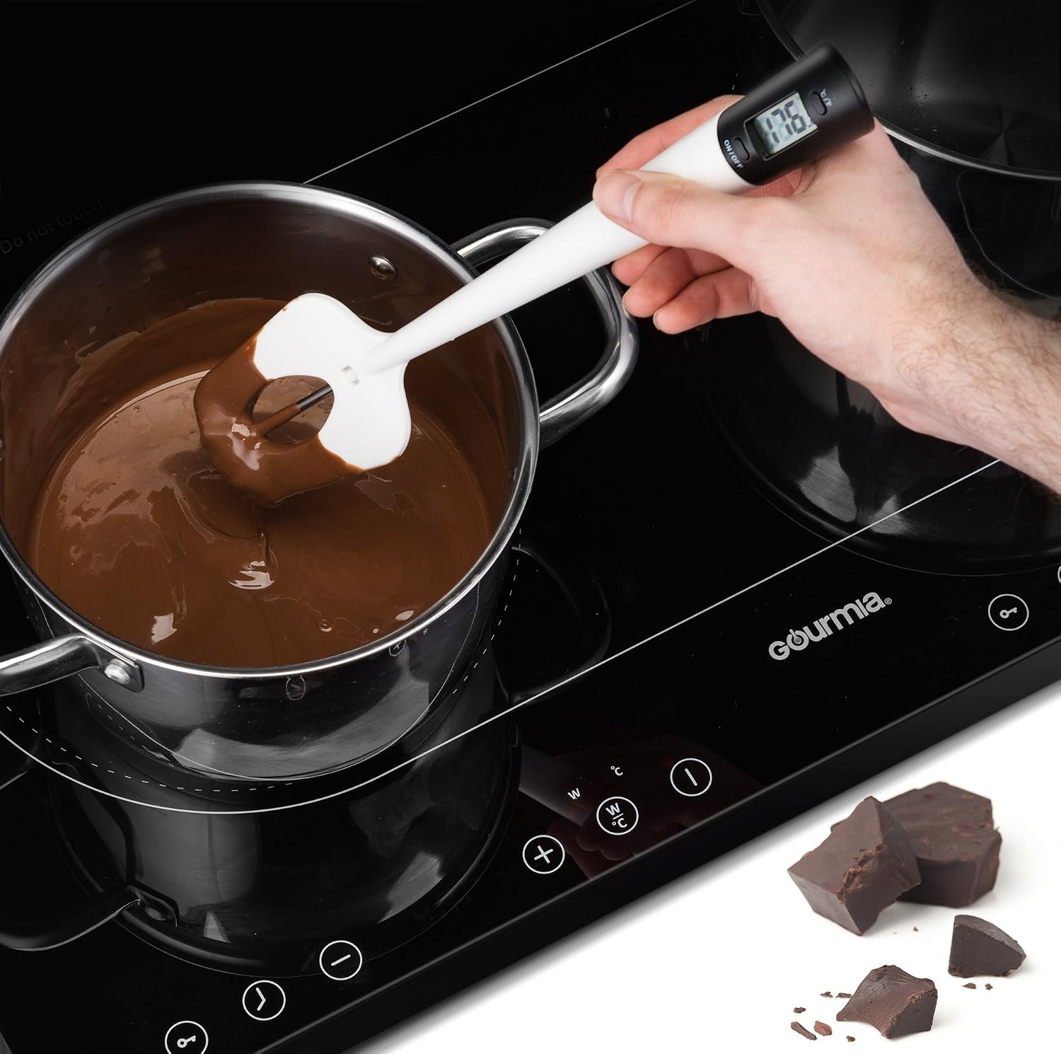 Gourmia GTH9185 Digital Spatula Thermometer Cooking & Candy Temperature Reader & Stirrer in One, Durable BPA free food safe material, 2nd Generation