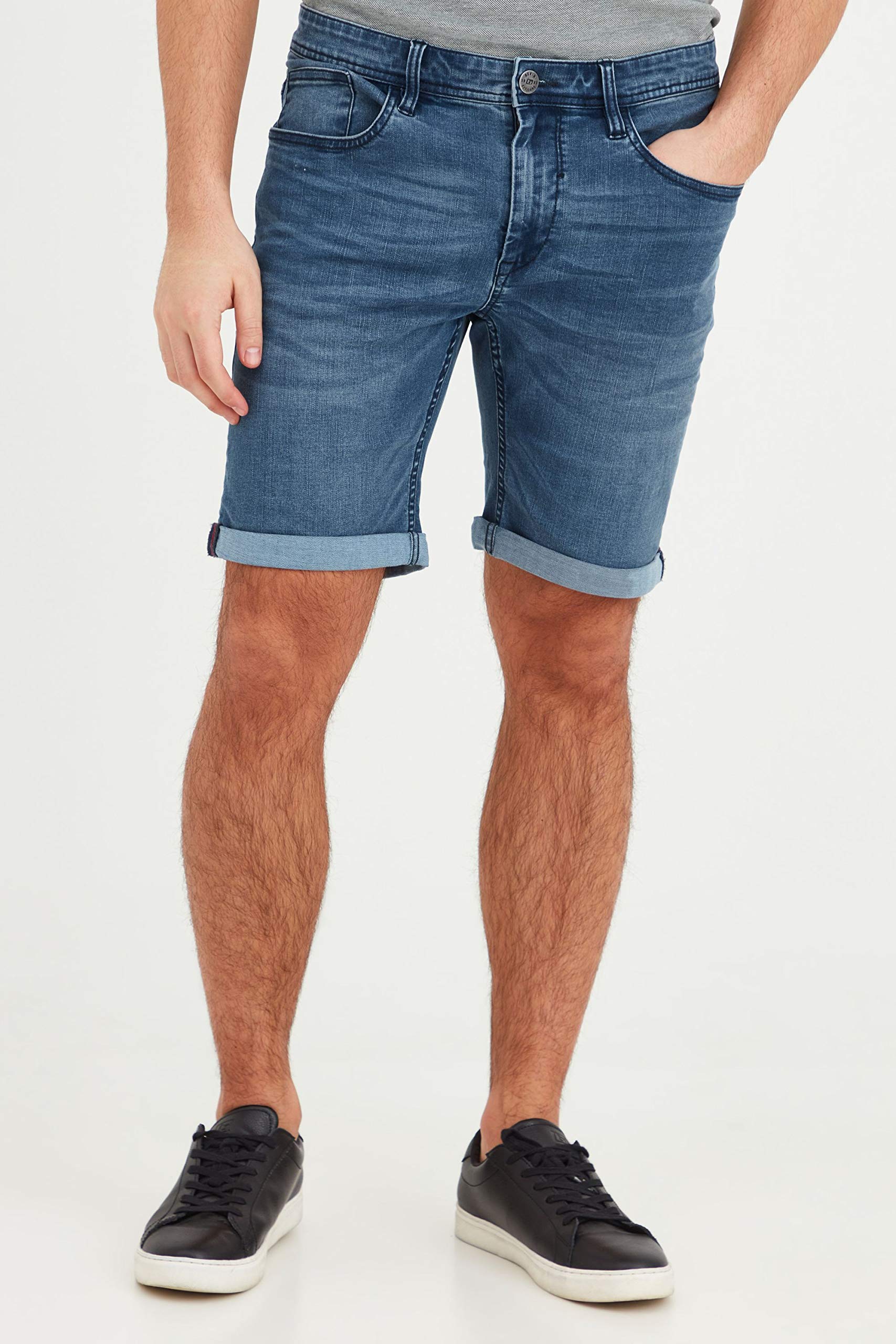 BLEND Bendigo Pantaloncini di Jeans Shorts Bermuda da Uomo Elasticizzato Slim