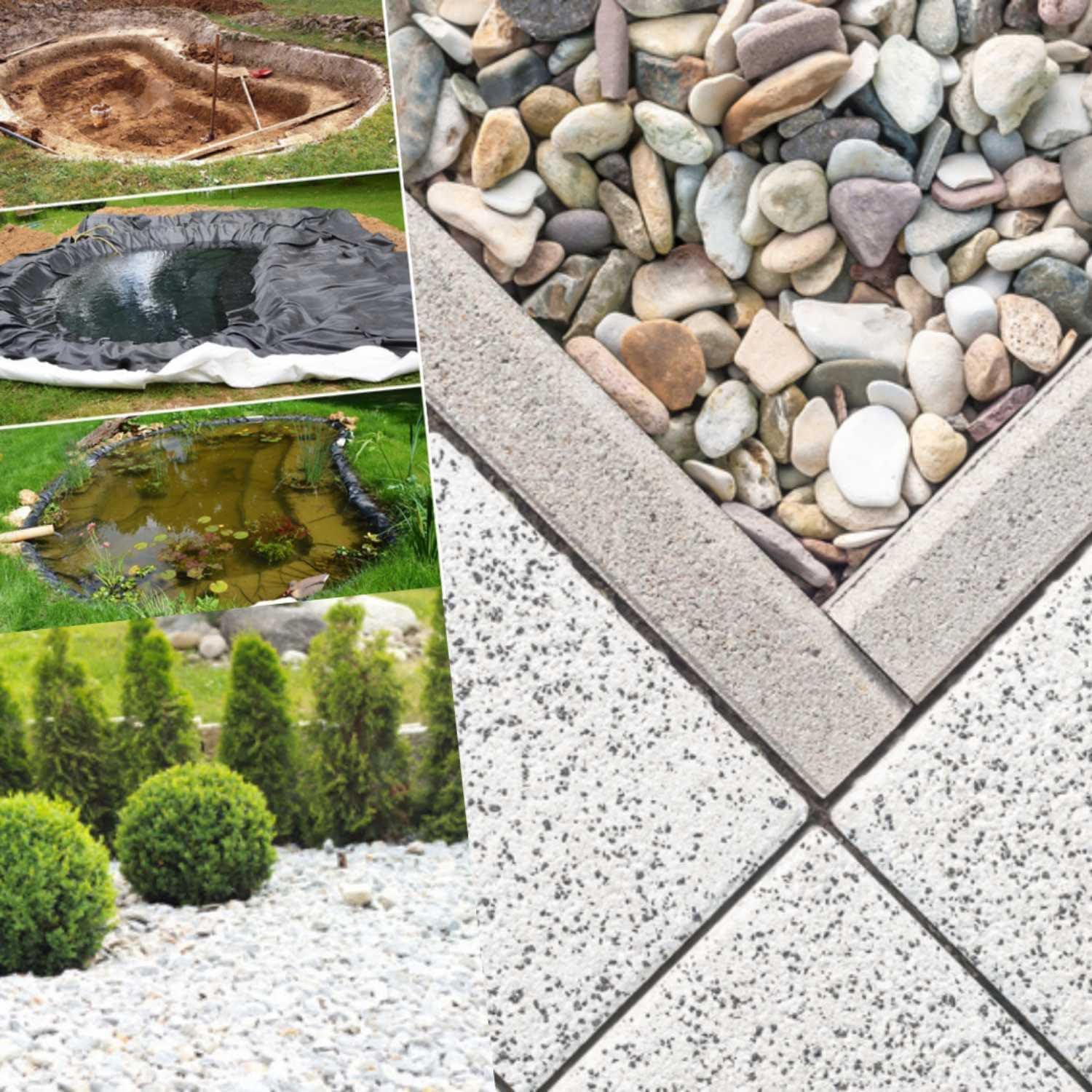 Florade Włóknina drenażowa 200 g/m² – włóknina oddzielająca – włóknina ogrodowa – drenaż – szerokość 0,5 m (0,5 m x 10 m)