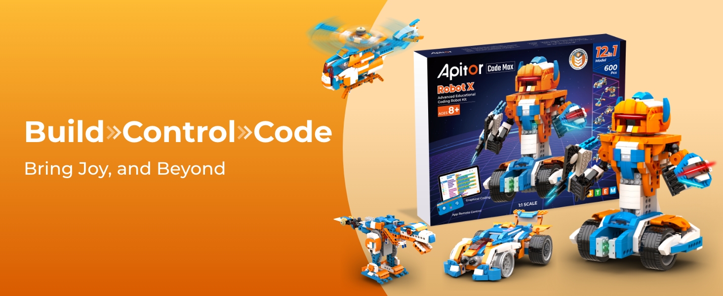 Apitor Robot a foldable programming robot kit for features STEM educational buil
