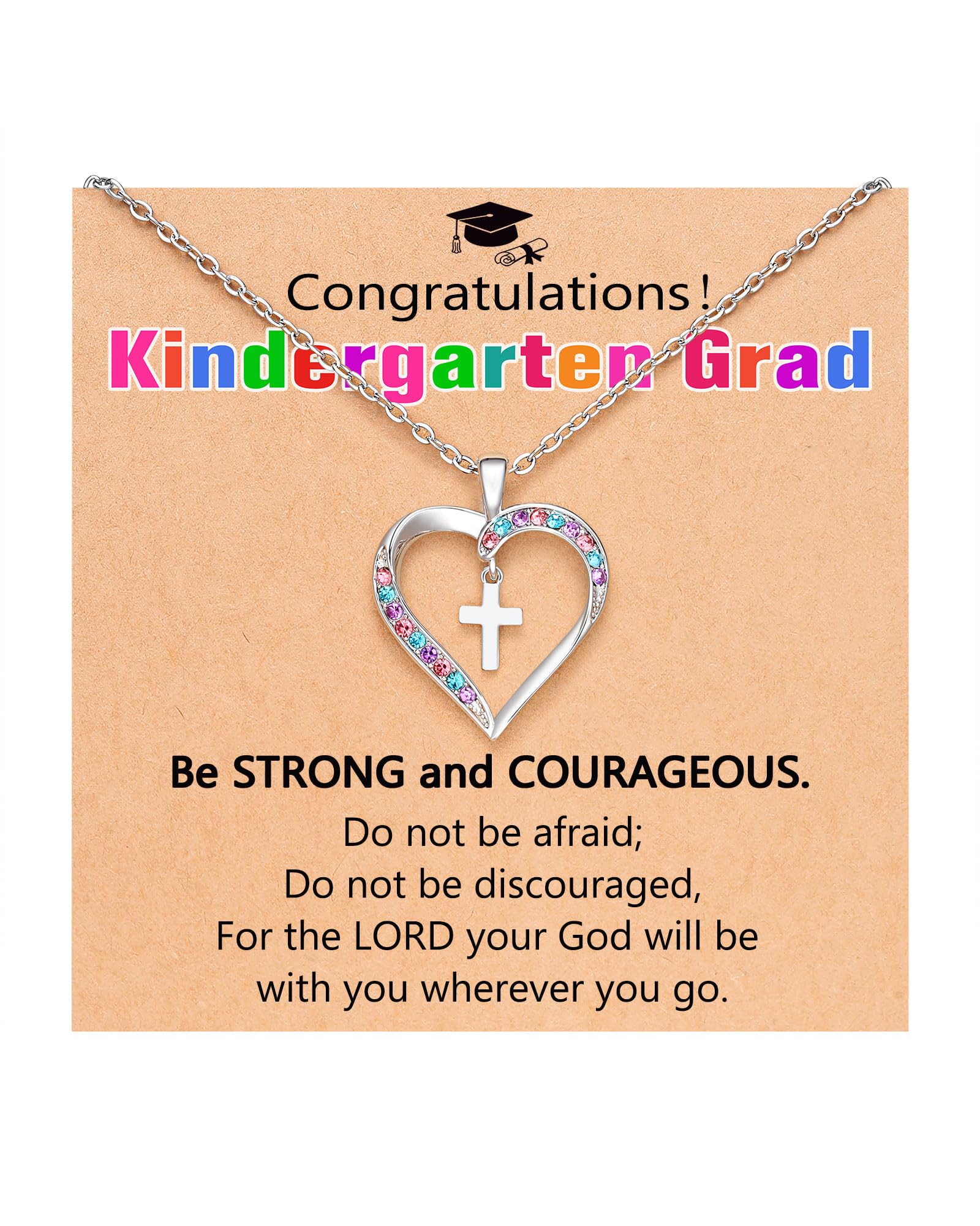 UPROMI Cross Necklace for Girls Back to School Gifts for Girls Baptism First Communion Confirmation Graduation Gifts