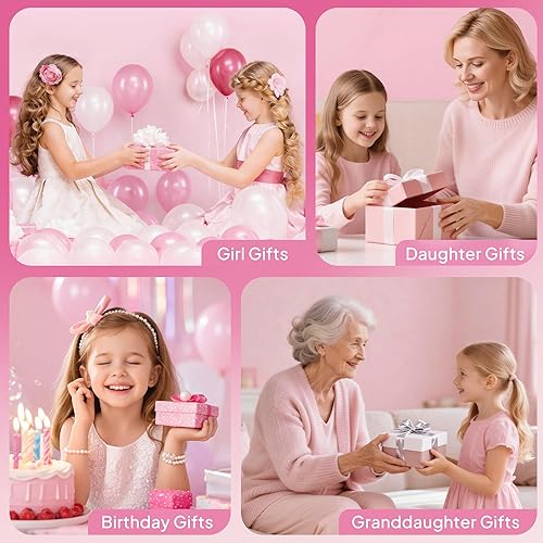 Vista 6 de Regalos de Navidad para niñas, bolsa de maquillaje con inicial, bolsas de cosméticos, bolsa de maquillaje de viaje, regalos de cumpleaños Azul