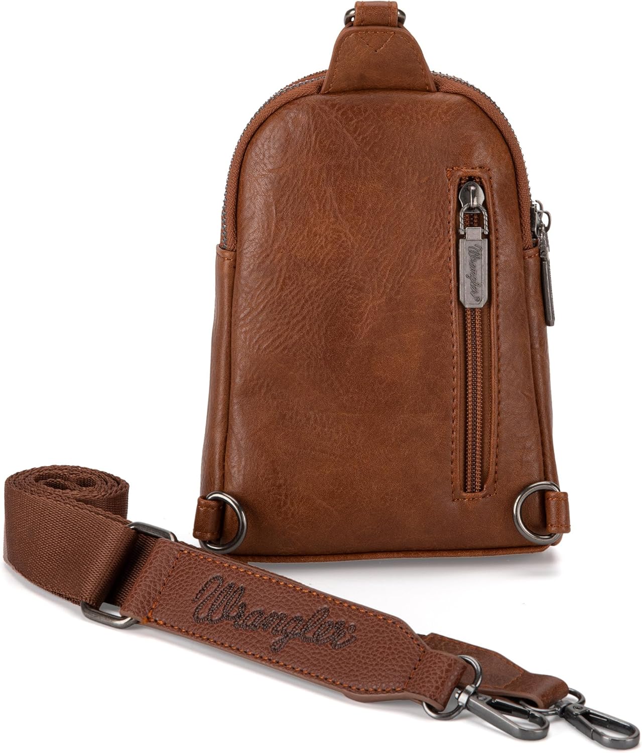 Wrangler Small Sling Bag for Women, Leather Crossbody Bags Cross Body Purse Fanny Packs with Adjustable Strap for Gift - Image 4
