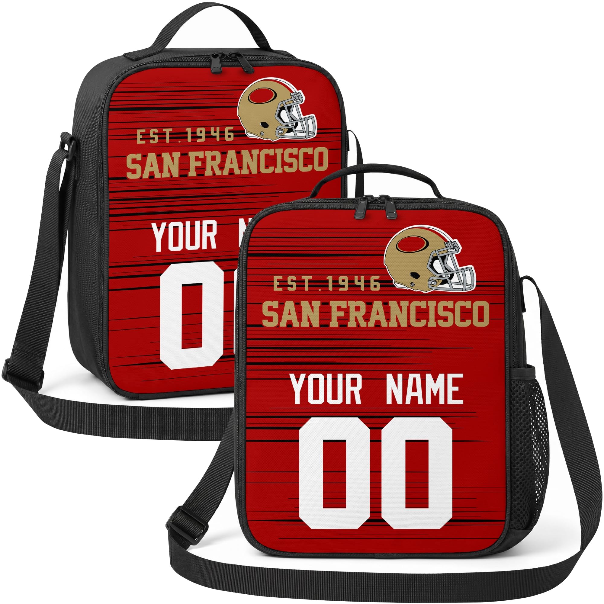 San Francisco Lunch Bag Custom Name and Number Personalized Gifts