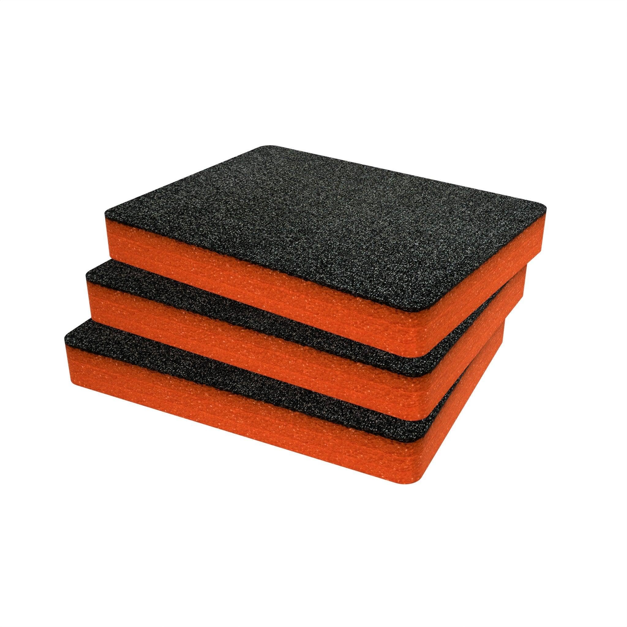 Shadow Foam Paquete de insertos hecho para Peli 1200 - Insertos de espuma para cortar y despegar para fundas Peli | Almacenamiento de cámara, organización de fotografía, naranja / 30 mm