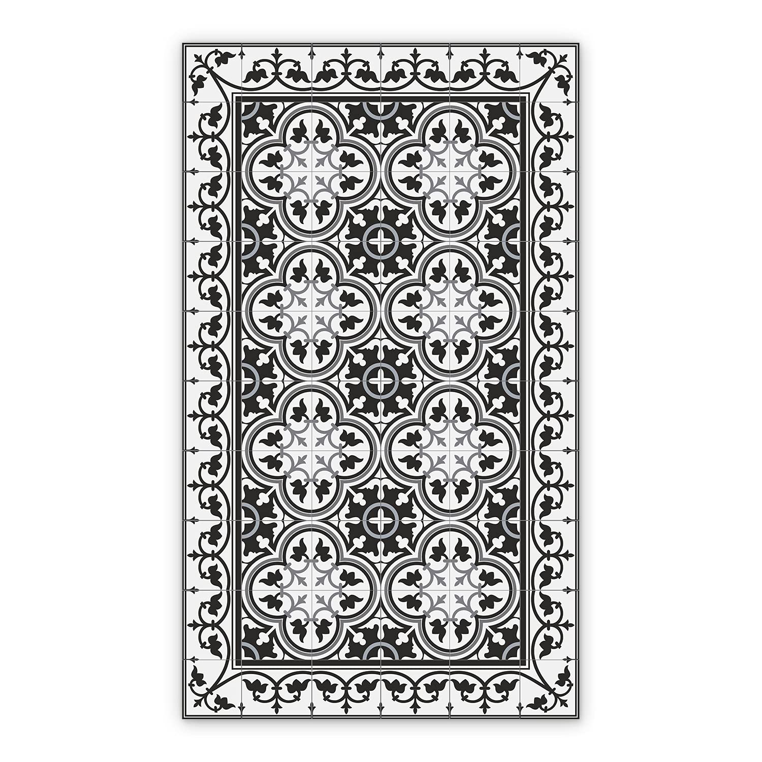 Tapis en vinyle PVC 90x135cm imperméable pour cuisine bain et linoléum de sol