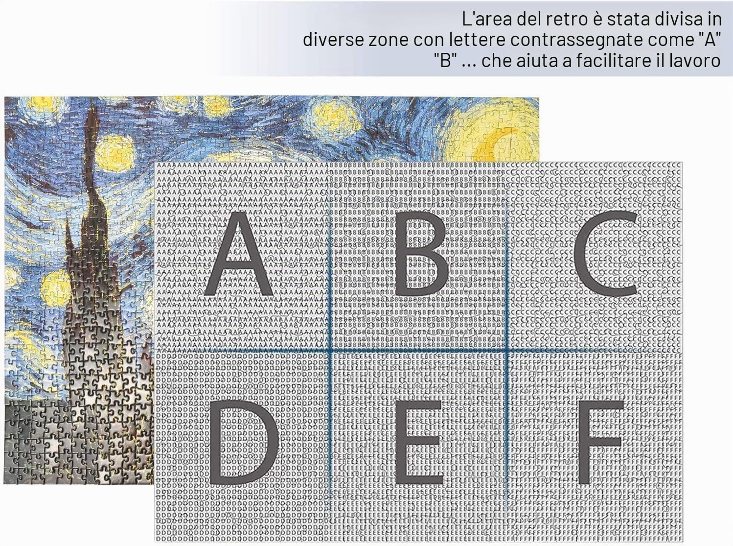 Puzzle 3000 Pezzi, Notte Stellata di Vincent, 115 x 82 cm, Puzzle da 3000 Pezzi per Adulti, Collezione Fantasy Educativo Puzzle, Puzzle 2000 per Adulti e Bambini