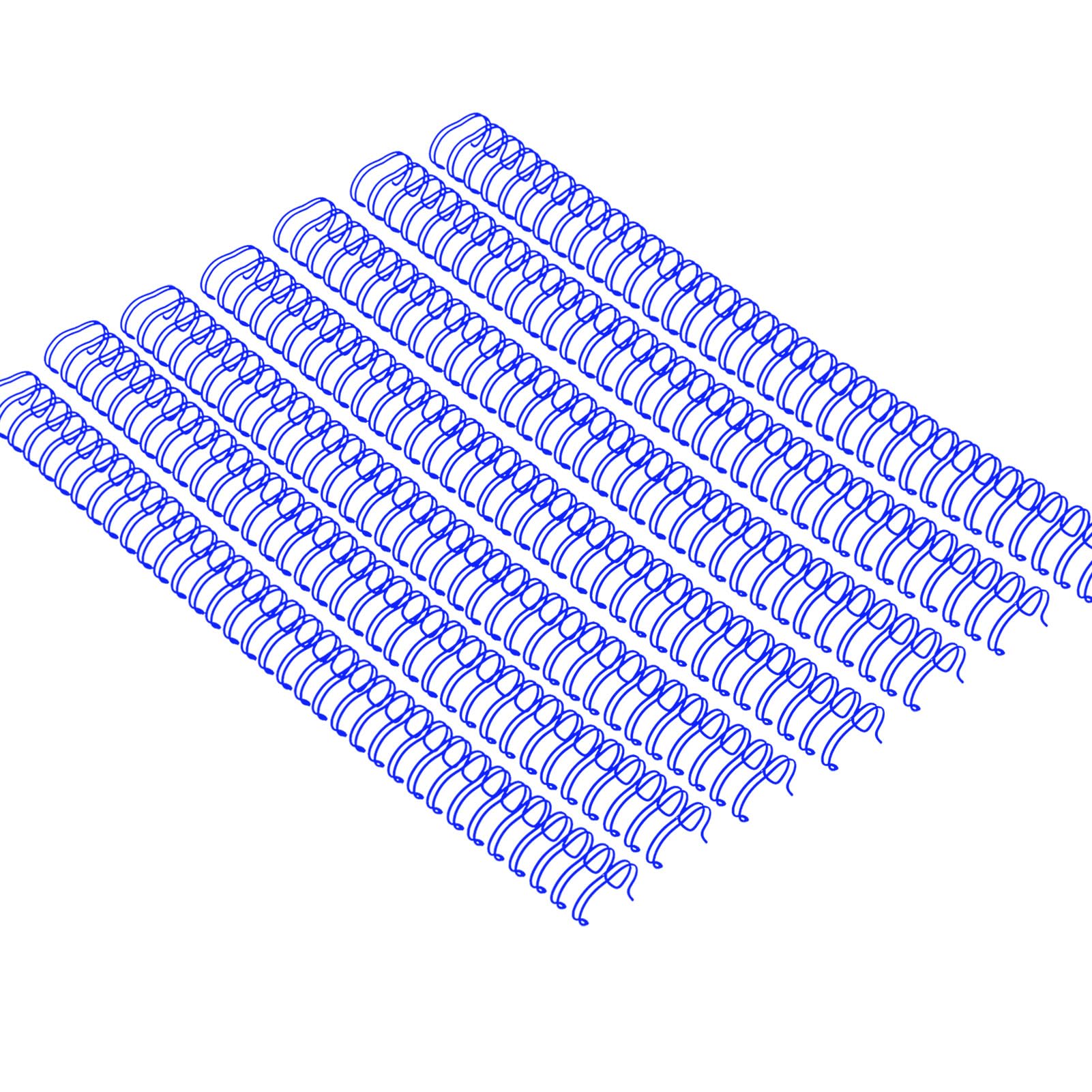 100 Pack Double Loop Wire Binding Spines, YolieraArt Wire Binding Spines, 1/2 Inch Binding Wire for Letter Size (100 Sheet Capacity, 100P, 3:1 Pitch, Blue) โ image 1