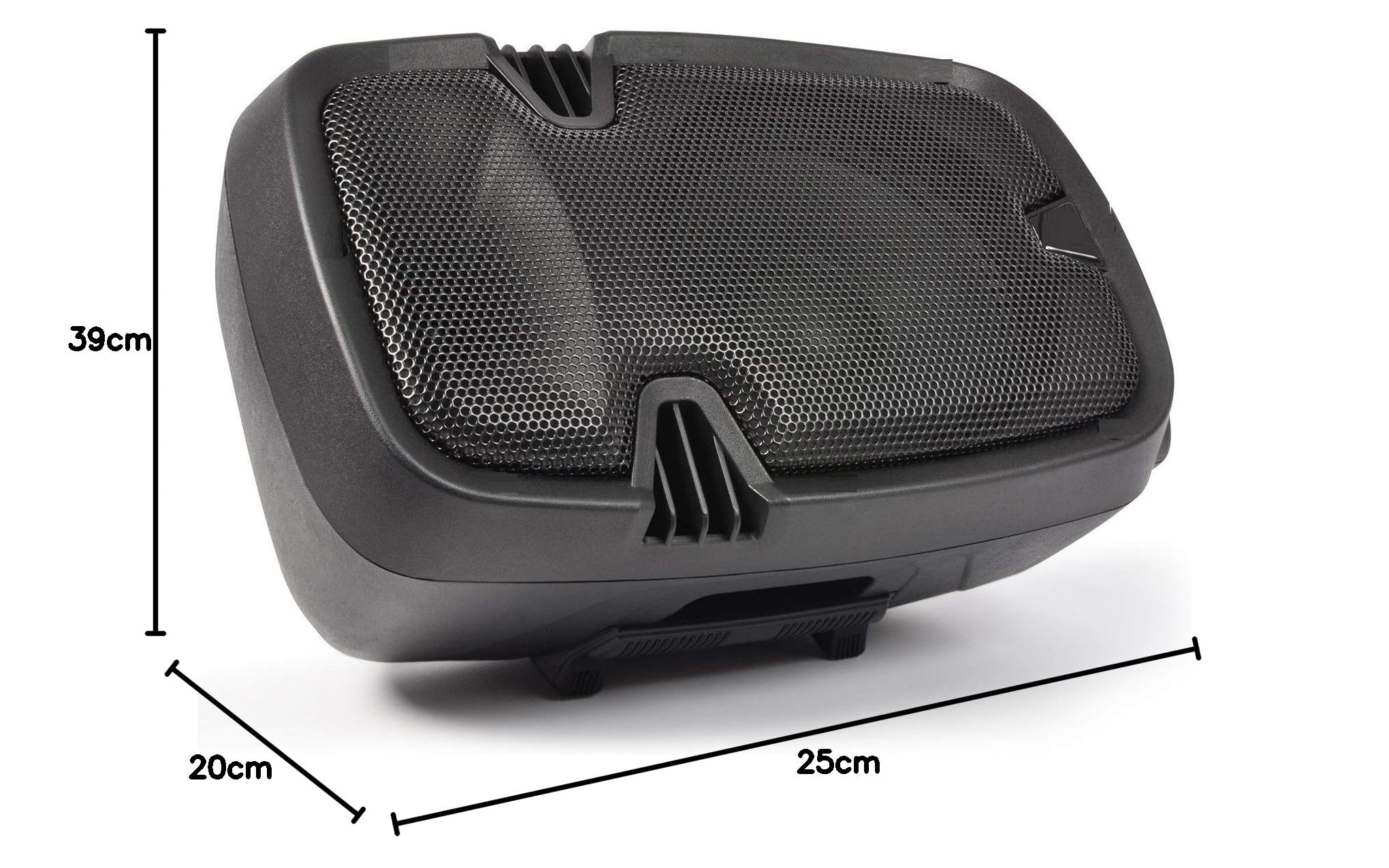 COPPIA CASSE AMPLIFICATE ATTIVE KARAOKE DJ PALESTRA 400W 8" con bluetooth + radio + usb/sd