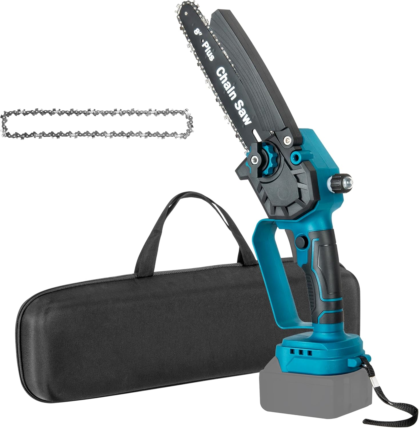 IRONFIST Mini Chainsaw 8-inch for MAKITA 18V BATTERY, Cordless Battery Chain Saw, Handheld Electric Power Chain Saw with Oiler, Safety Lock for Tree Trimming,Wood Cutting (NO BATTERY) 8" Chainsaw for Makita
