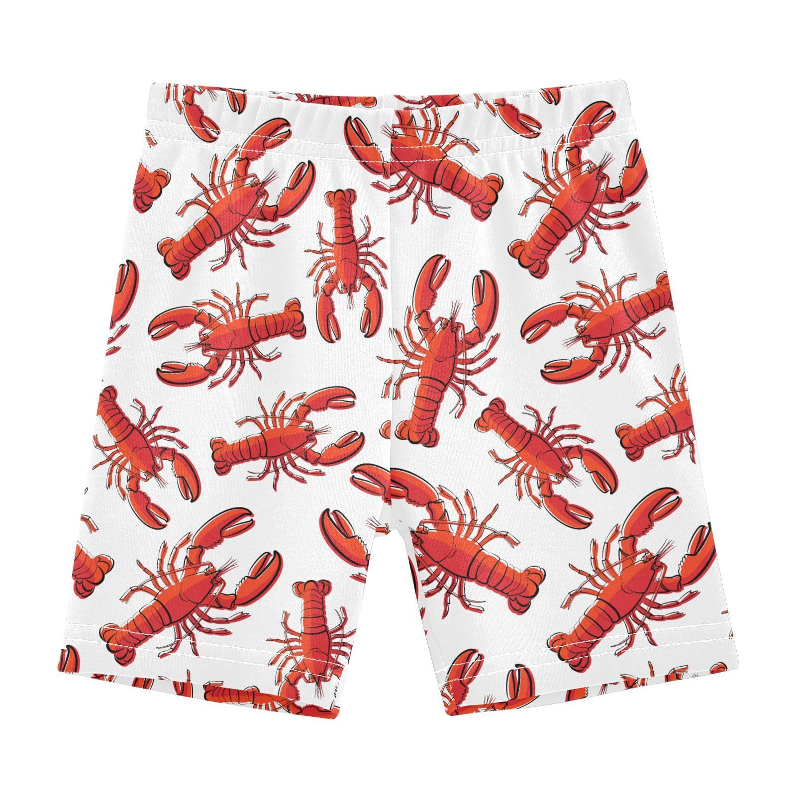 JHKKU Girls Lobsters Shorts Cotton Cartwheel Bike Kids Biker Under Dress Dance Short Girl Clothes 8Y