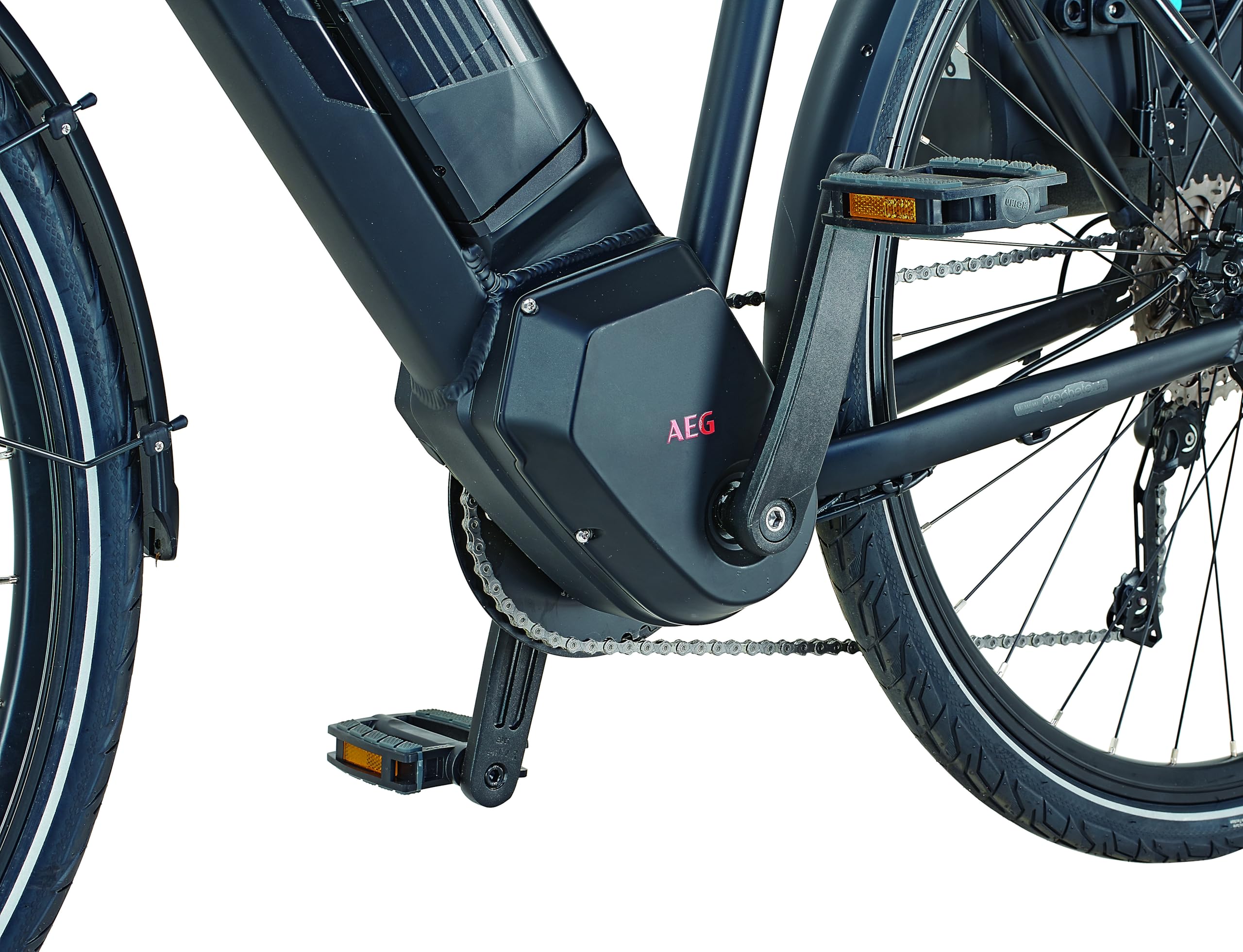 PROPHETE Esport Power Edition Damen Trekking E-Bike 28 Zoll - 250 W AEG SportDrive, Reichweite 180 km, 10 Gänge, LED 100 Lux, Scheibenbremsen, Federgabel, Mattschwarz