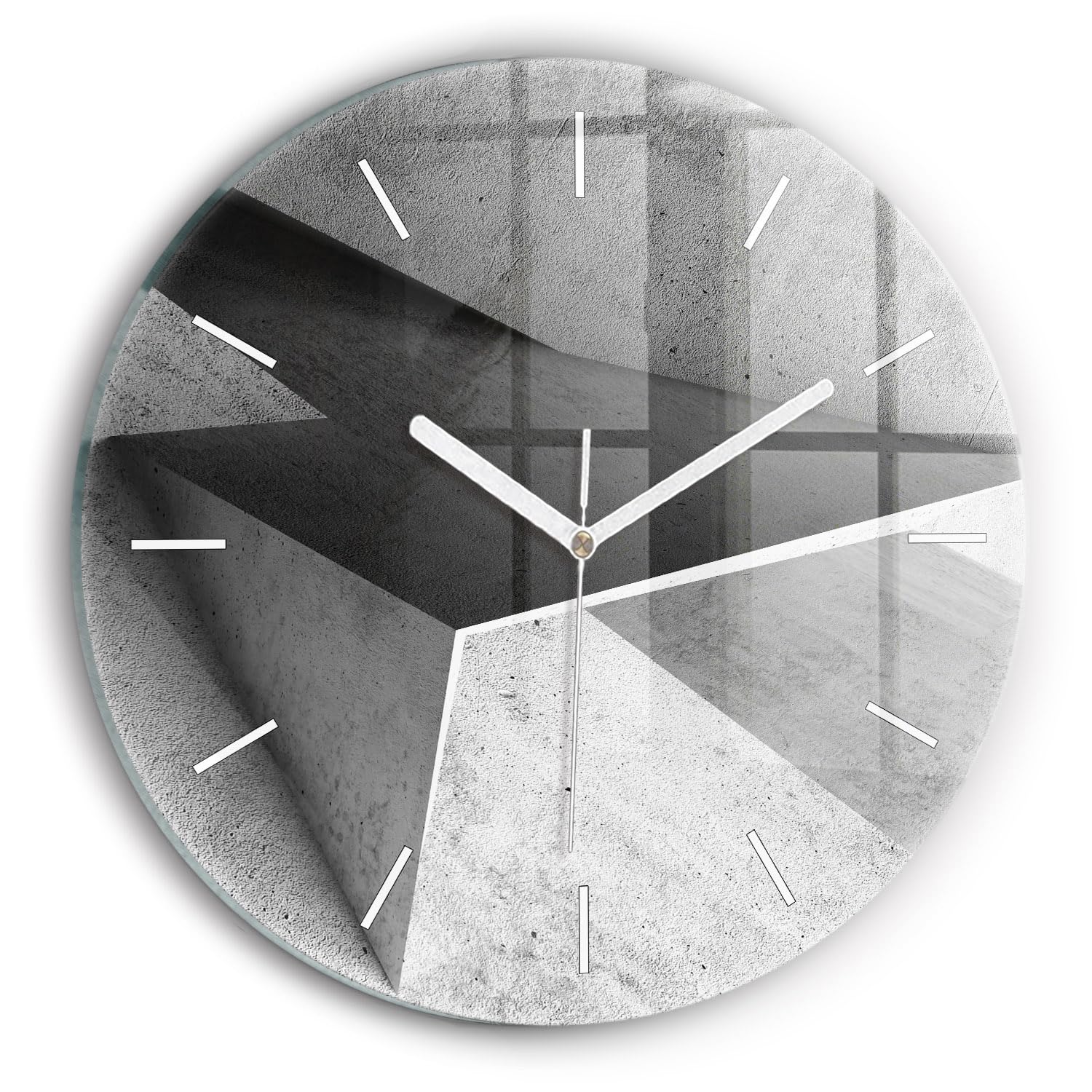 Horloge en Verre Silencieuse Wallfluent 30 cm Finis les Tic-Tac Agaçants