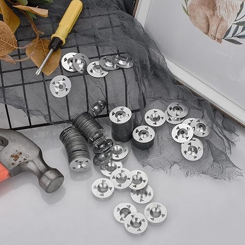 Miniatura 7 de 300 piezas de sujetadores de tablero de espuma, arandelas de metal de 1-18 pulgadas para instalación de fijación