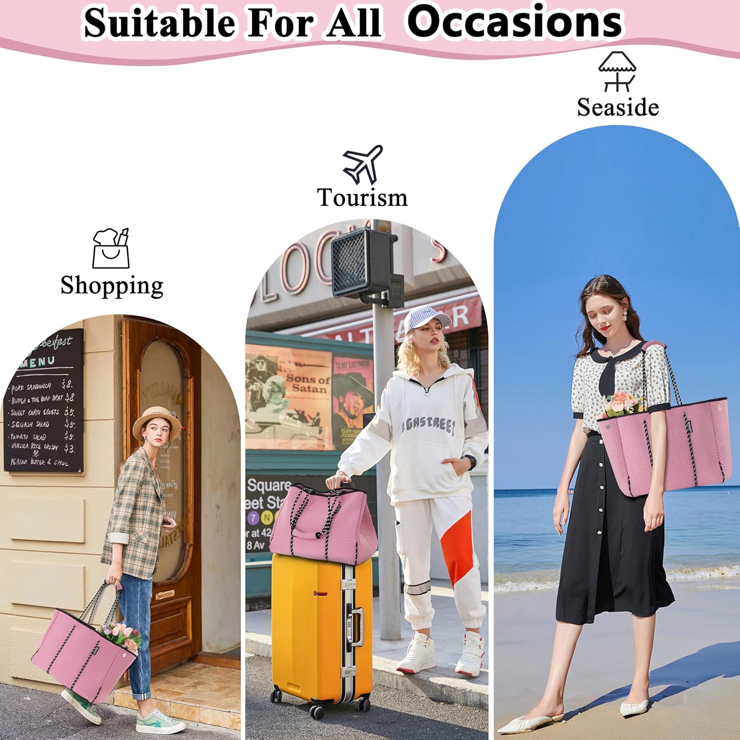 QOGiR Multipurpose Gym Beach Bag, Light Weight, Large, Sports … … - Image 7