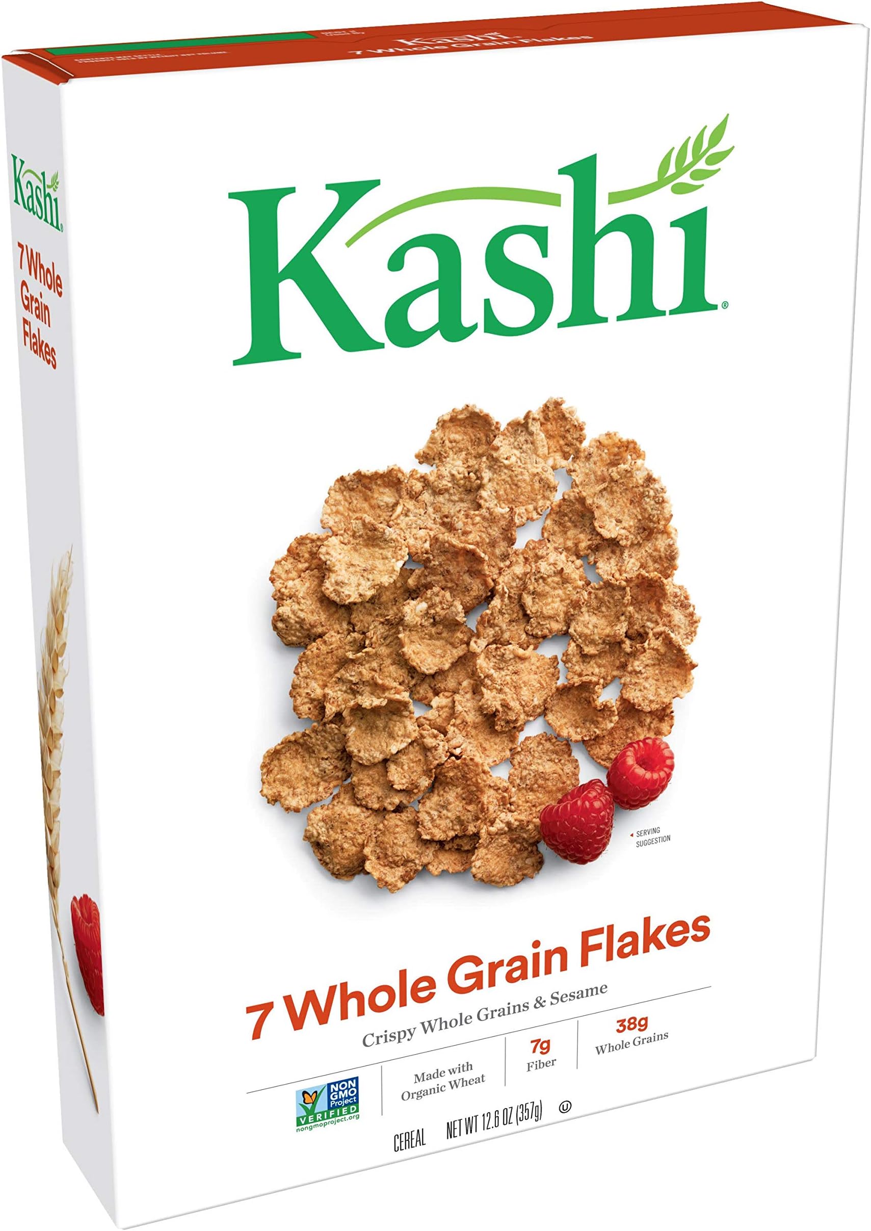 Kashi, Breakfast Cereal, 7 Whole Grain Flakes, 12.6oz (10 Count)