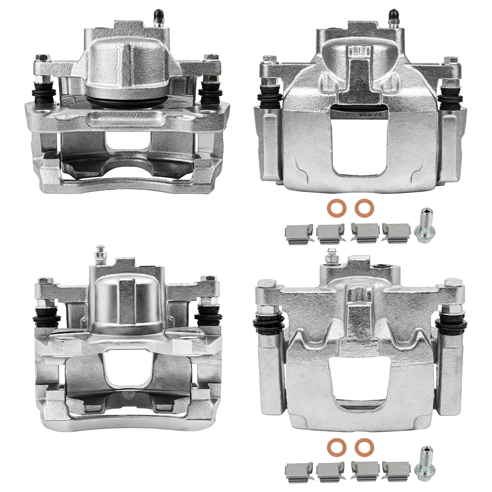 SCITOO 18B5045 18B5044 18B5046 Front &amp; Rear Disc Brake Calipers w/Bracket For Dodge For Nitro 2007-2011,For Jeep For Liberty 2008-2012,For Jeep For Wrangler 2007-2017,For Jeep For Wrangler JK 2018