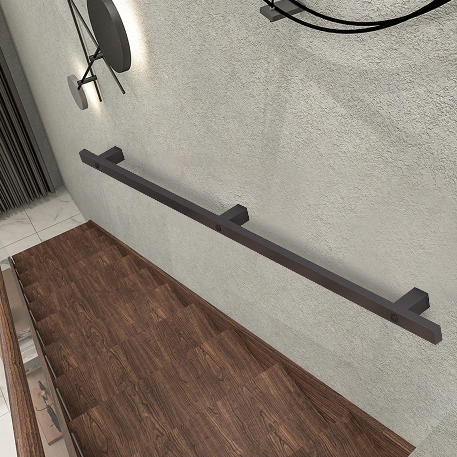 Barre d'appui de sécurité pour éviter les chutes dans l'escalier extérieur