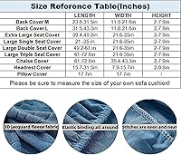 Vista 3 de Fundas mágicas para sofá, fundas mágicas para sofá, fundas seccionales clásicas, funda de sofá mágica elástica universal resistente al desgaste