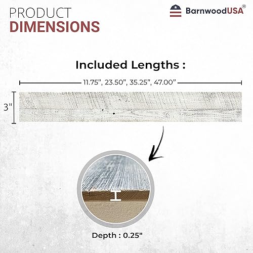 Miniatura 6 de BarnwoodUSA - Tablones de pared de madera recuperada real para aplicación de uñas, paneles de tablero rústico de granja, solución de bricolaje,