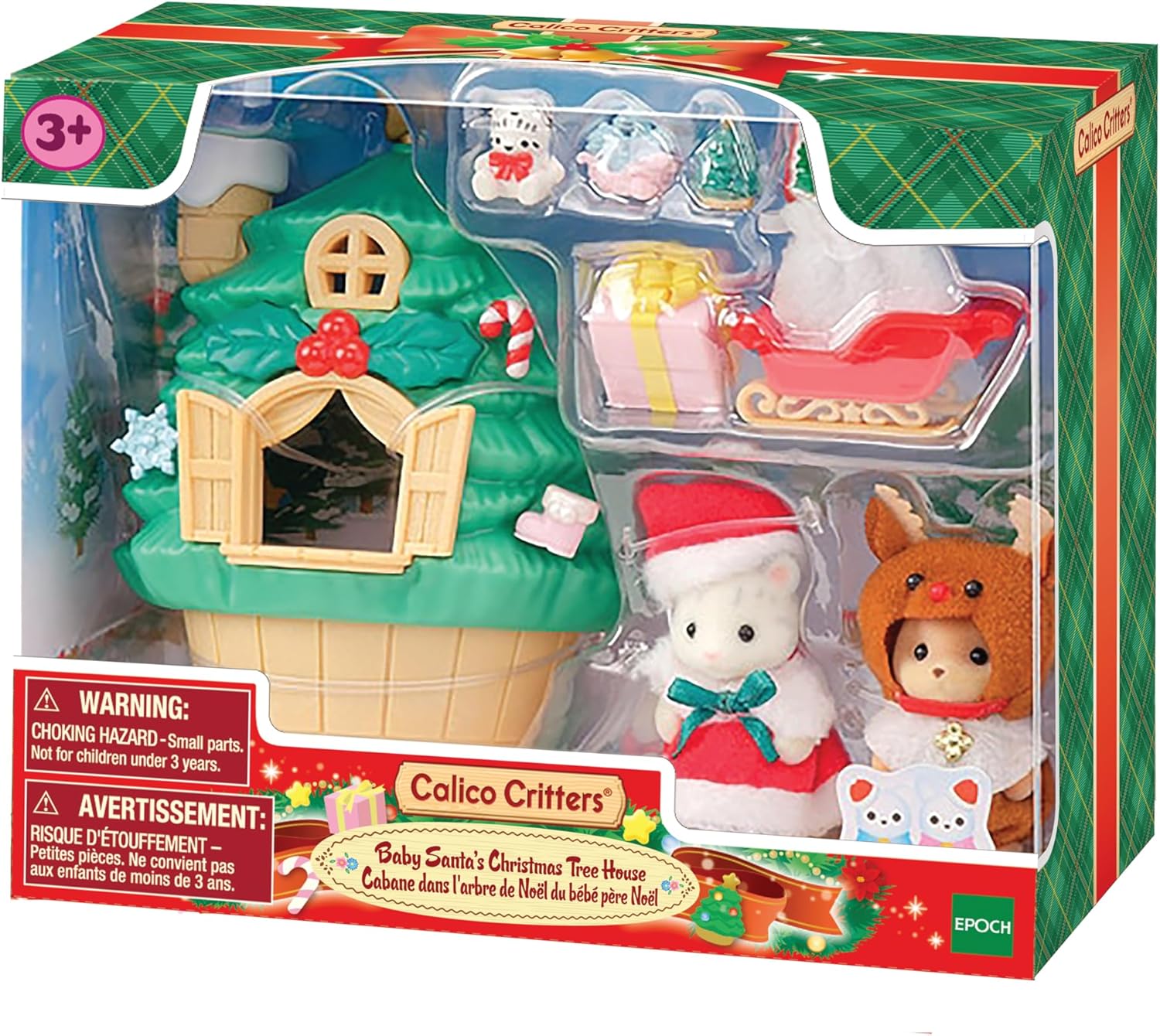 Calico Critters Baby Santa's Christmas Tree House