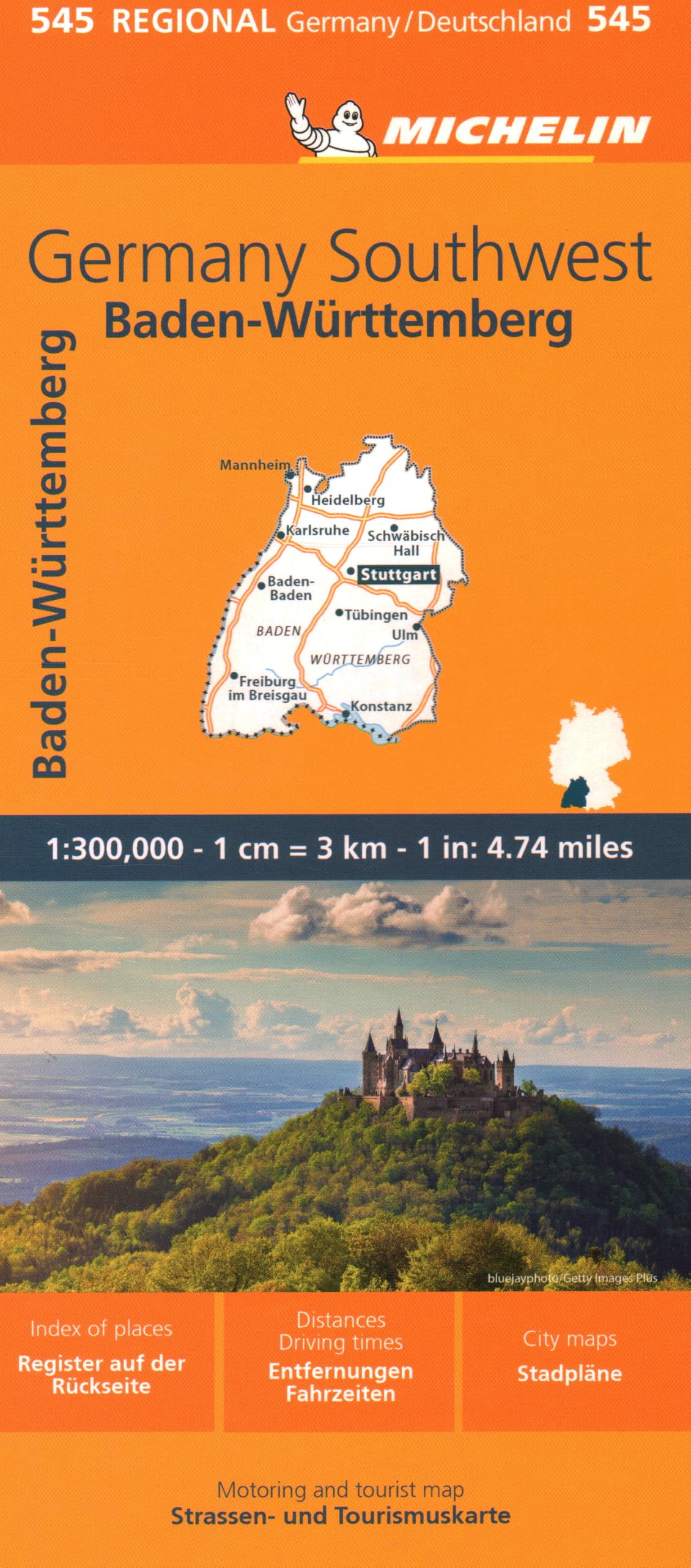 Michelin Map Germany: Southwest Map 545 (Maps/Regional (Michelin)) Map – Folded Map, January 14, 2025