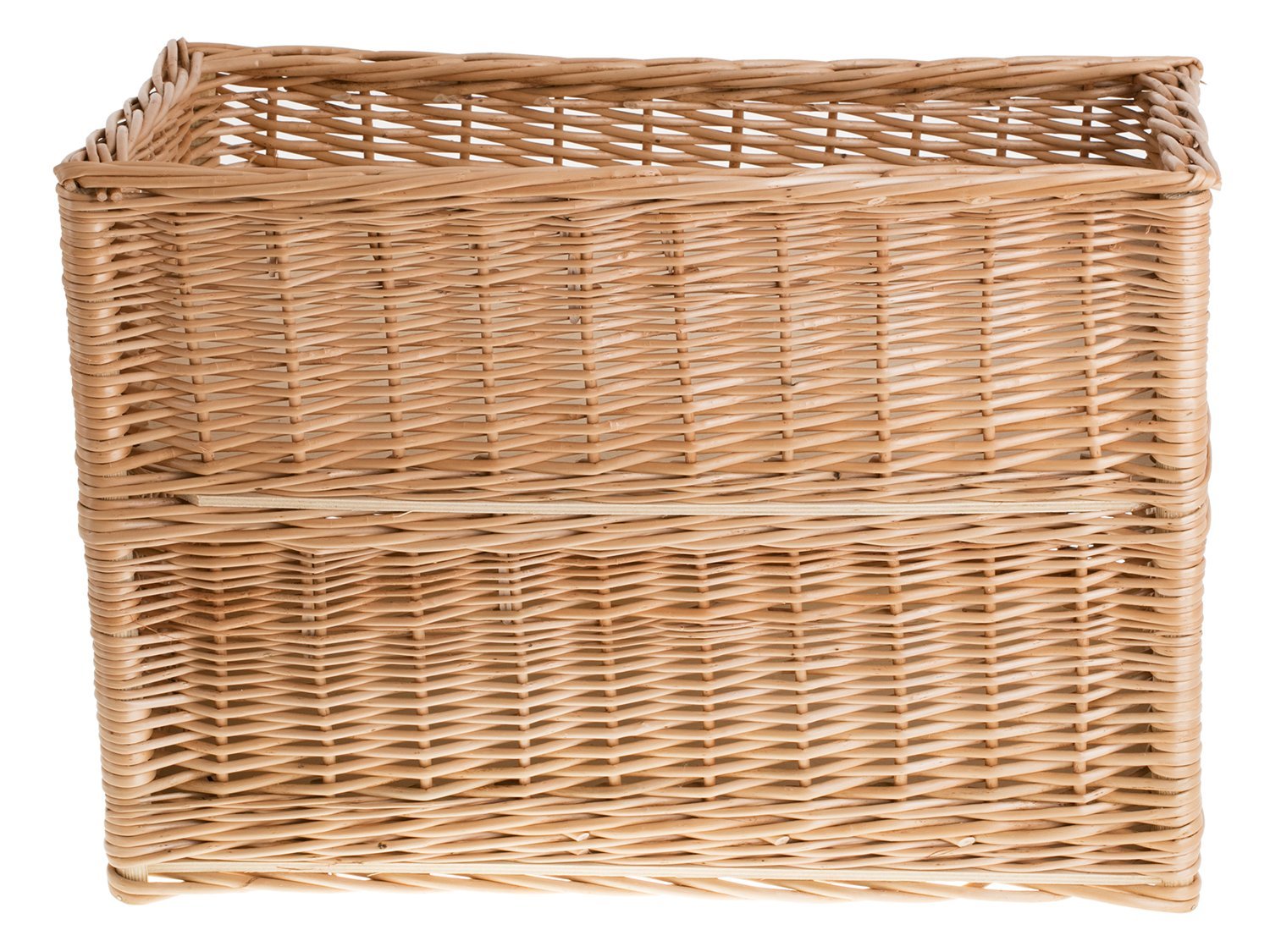 Cestino In Vimini Per Gatti E Cani E-wicker24 - Cuccia Naturale 60x46x48 Cm, Colore Crema/Beige - Foto 10