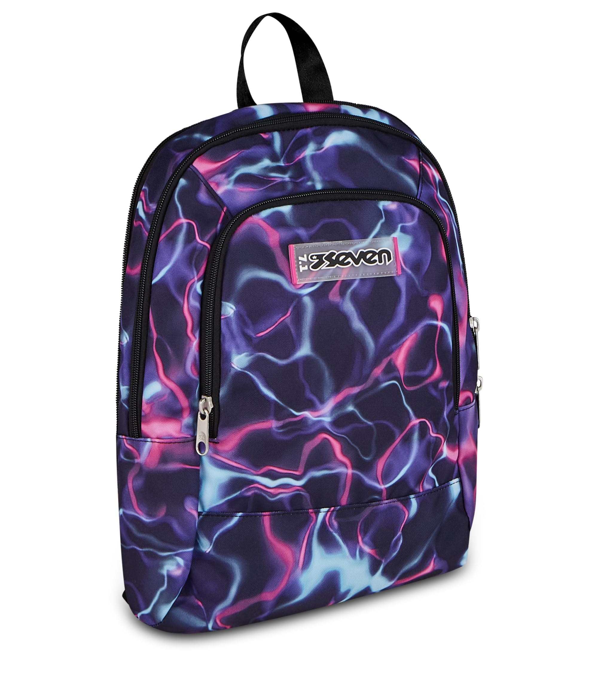 Seven Trolley Scuola Jack 8 Ruote Detach ELECTRICVIBE GIRL, Viola, 43 L, Scomponibile, Zainetto staccabile, 4 in 1, Cross-over System, Tasche multifunzione, Scuola elementare e media, Bambina, Ragazza