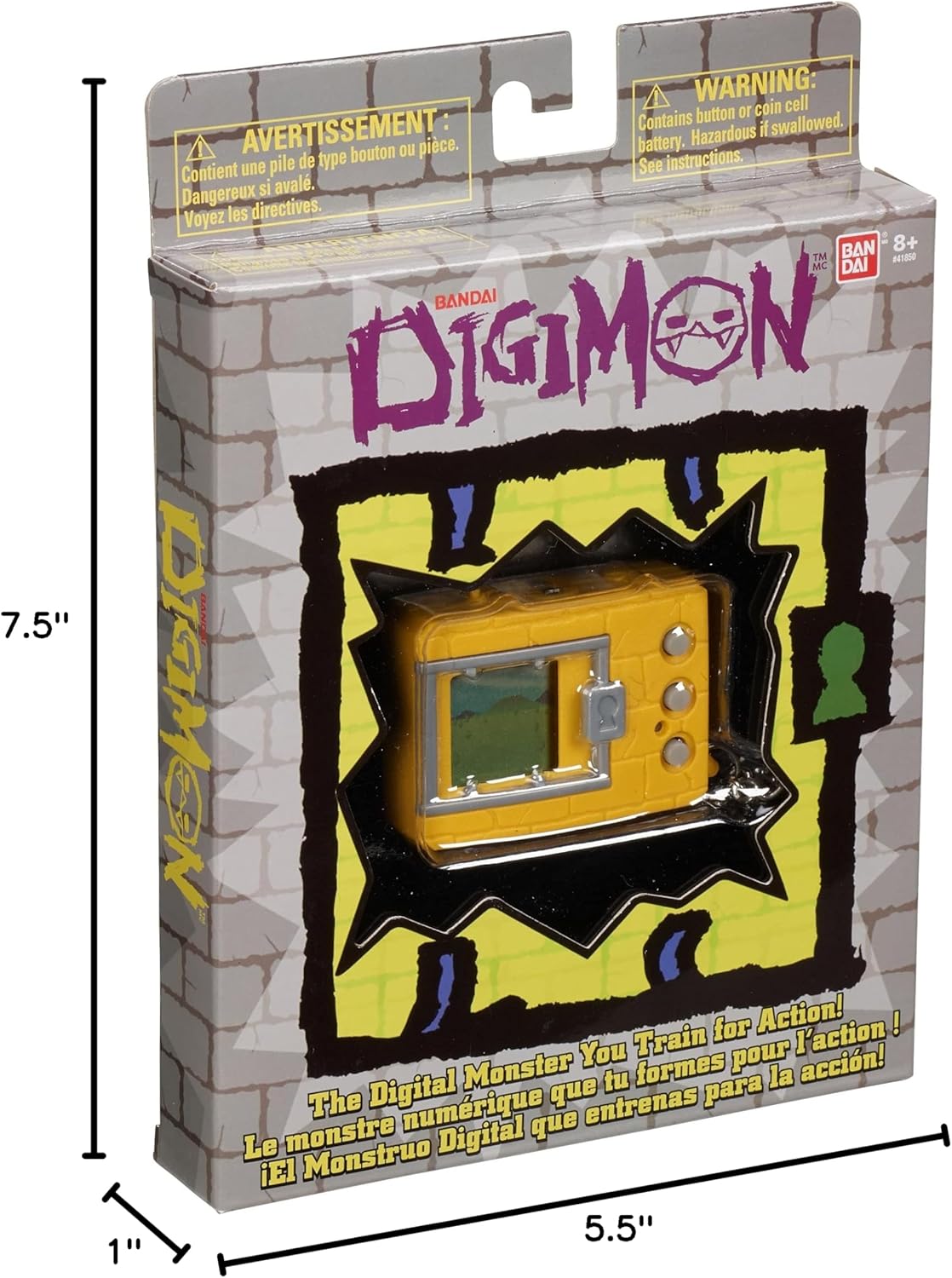 DIGIMON Bandai Original Digivice Virtual Pet Monster - Yellow