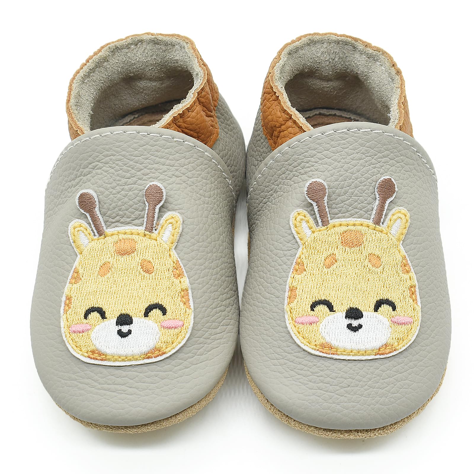 Owlowla Baby Soft Sole Leather Crib Shoes Infant Toddler Pre-Walker Shoes Boy Girl …