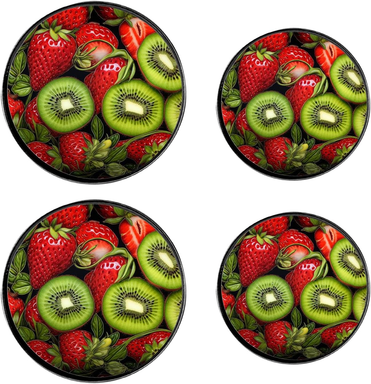 Giraffe Set of 4 Stove Burner Covers - Premium Round Electric Stove Range Protectors,8 IN & 10 IN