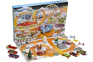 Hot Wheels Advent Calendar with Diecast Toy Cars for Kids