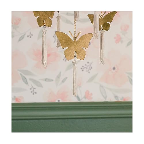 Vista 20 de Crane Baby Decoración colgante de techo de safari para guardería, decoración bohemia de animales de la selva para bebés, grúa y bebé, decoración