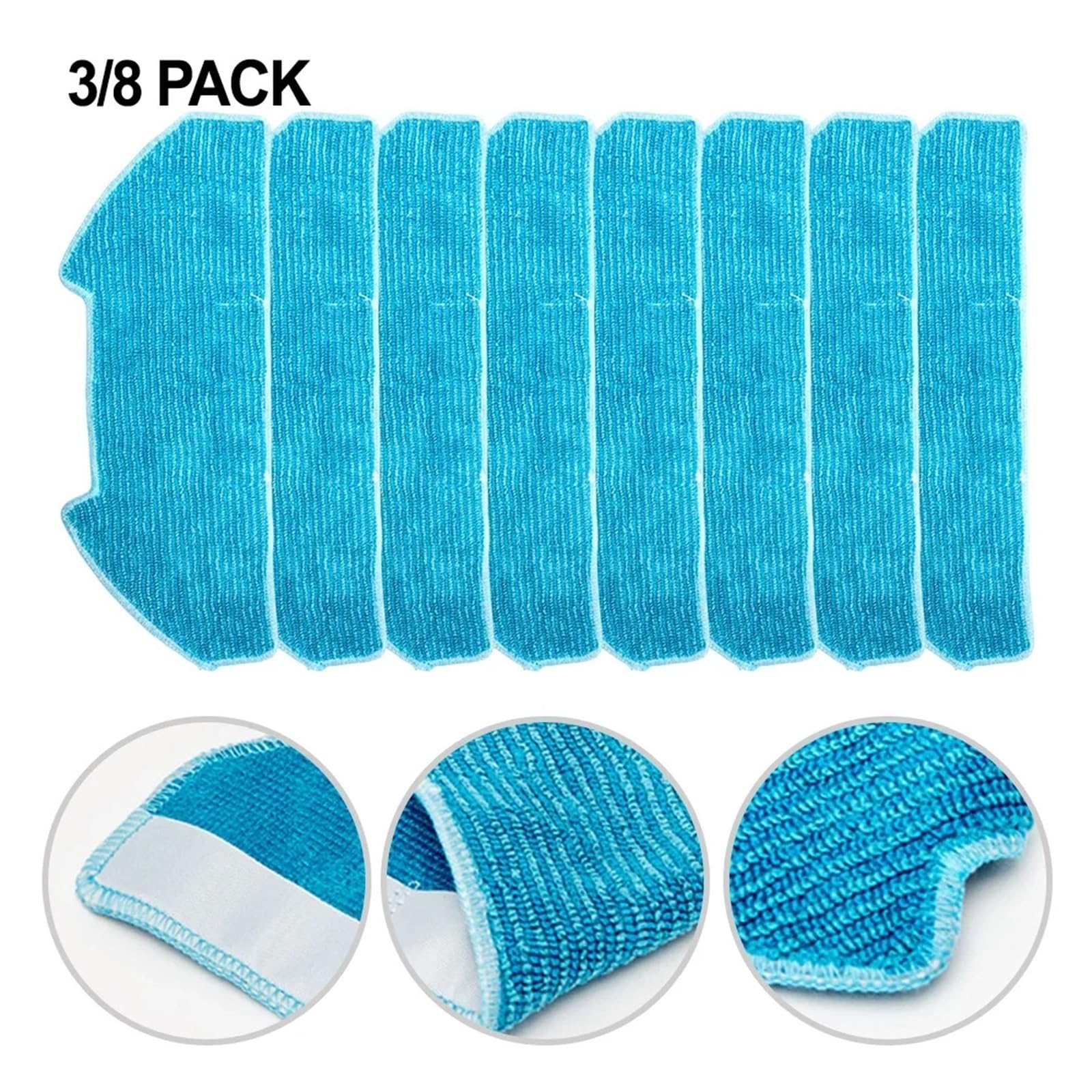 Kit de paño fregona fácil instalación, Compatible con reemplazo Dustin, práctico método Piezas Repuesto(8 Pack)