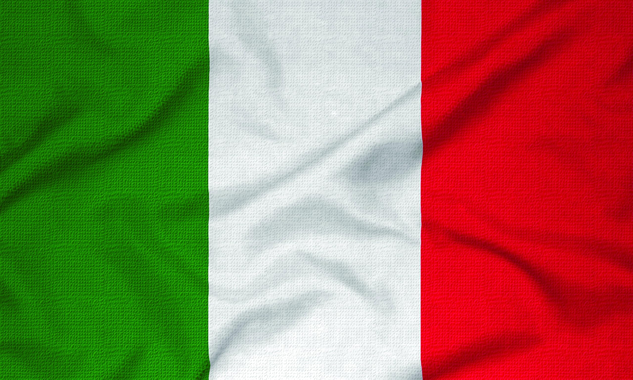 Nauticalia Courtesy Flag-Italy, 30x45cm