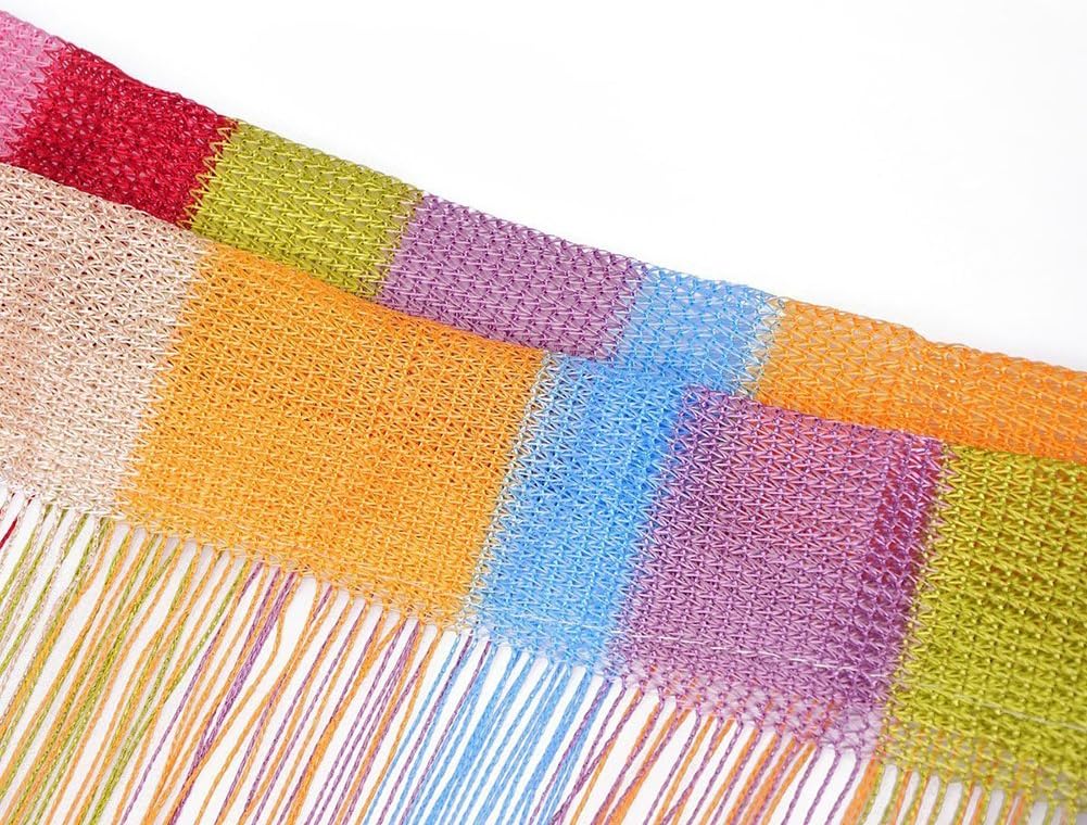 Tangpan 7 Color Colorful Door String Thread Fringe Window Panel Room Divider String Curtain Cute Strip Tassel in Party Events