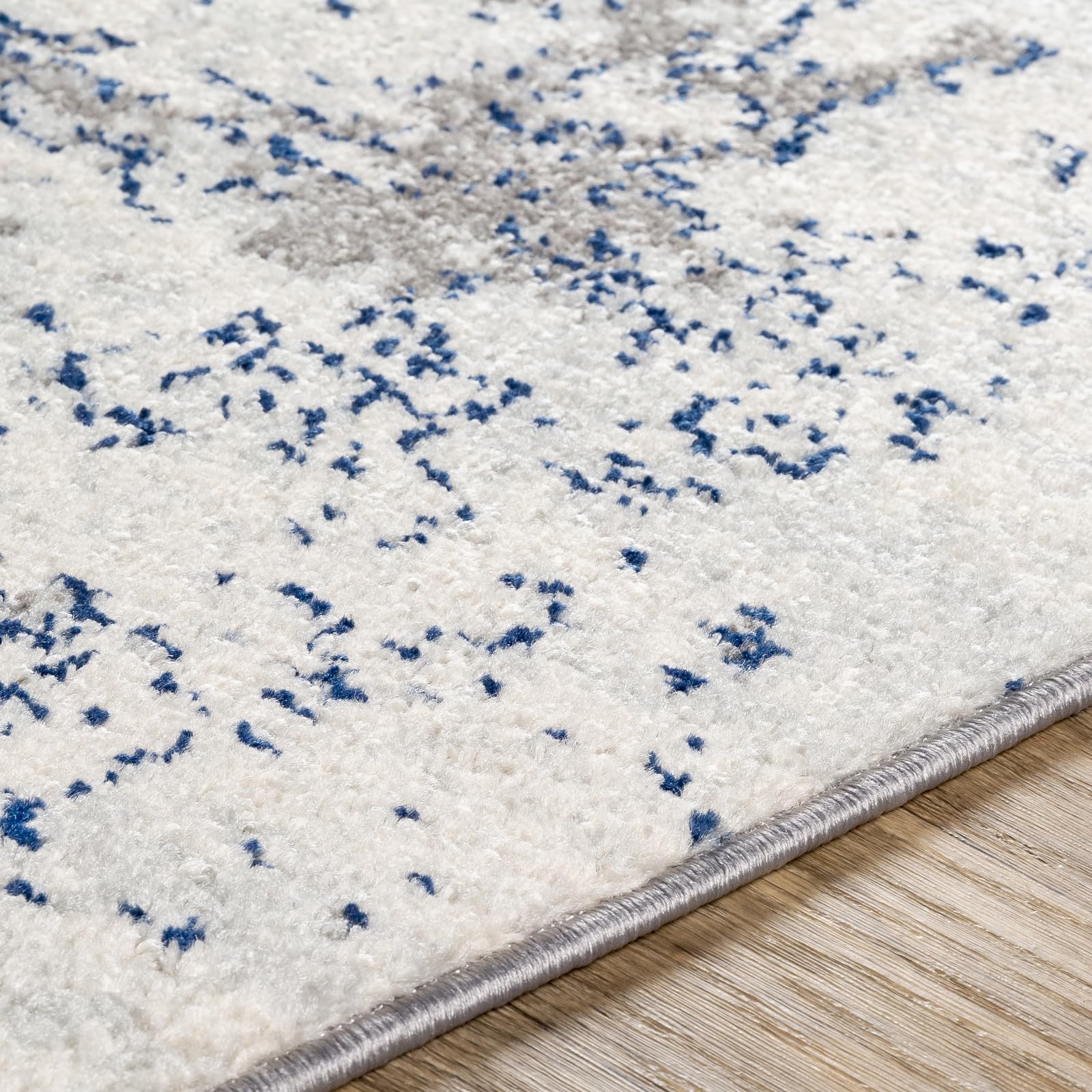 Livabliss Leyte Tapis Moderne Abstrait - Tapis Salon, Salle à Manger, Chambre Adulte et Ado, Cuisine - Design Marbre Moucheté Multicolore, Poil Ras Doux 200x275 cm - Charbon, Gris, Blanc