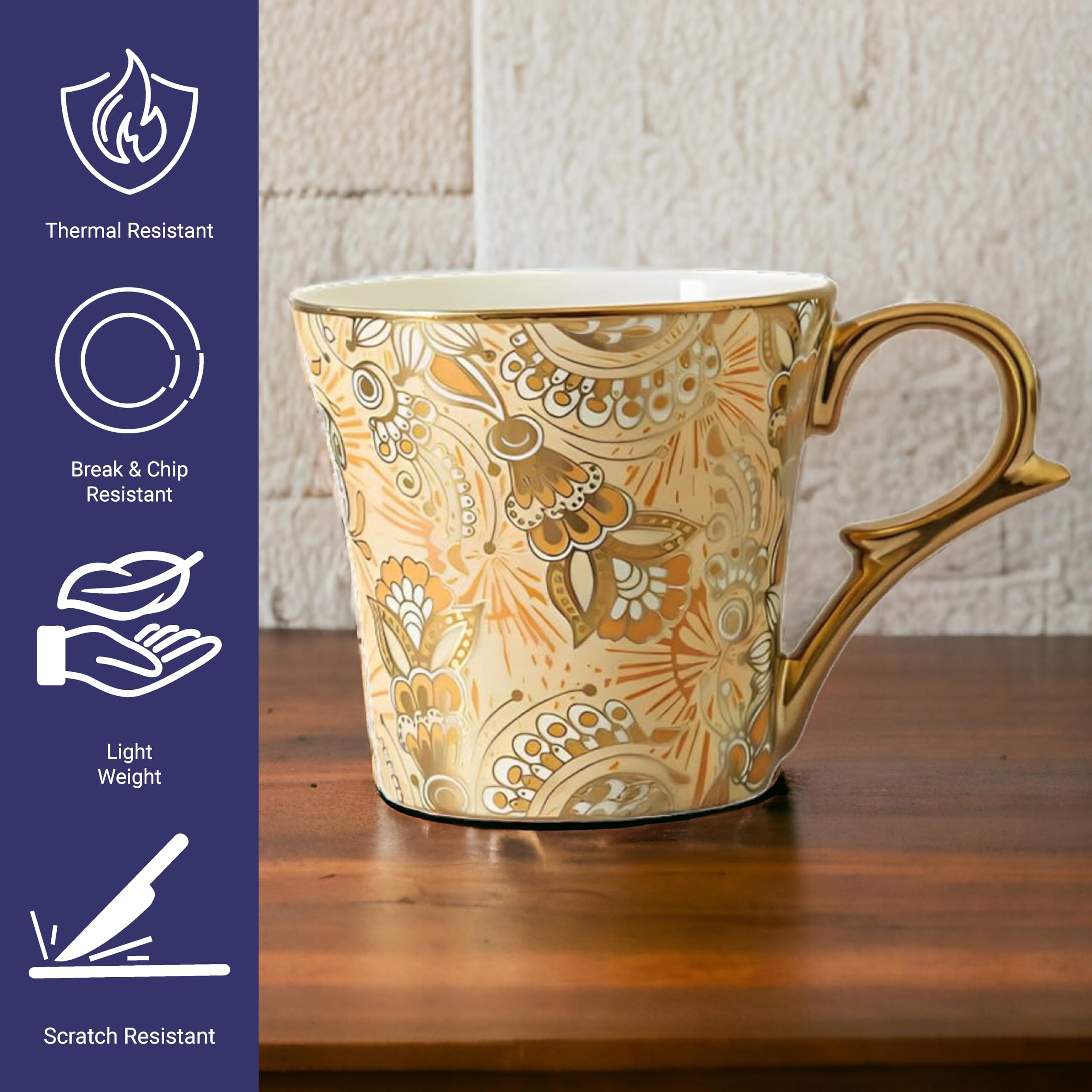 Femora Bridal Mahendi Tea Cups - Set of 6 -8
