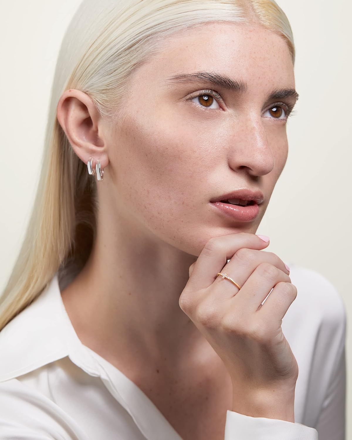 Milla Cross Rings for Women – 925 Sterling Silver or 14K Gold Plated Stackable Ring – Christian Gifts for Women, Catholic Jewelry, Faith and Religious Presents for Her - Image 3