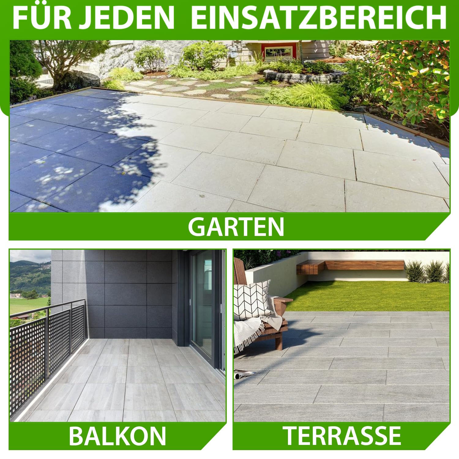 20 Stück höhenverstellbare Stelzlager aus Kunststoff für Steinplatten, mit einem Höhenverstellbereich von 65-140 mm, inklusive Unterlegscheiben, Stelzlager für Terrassenplatten