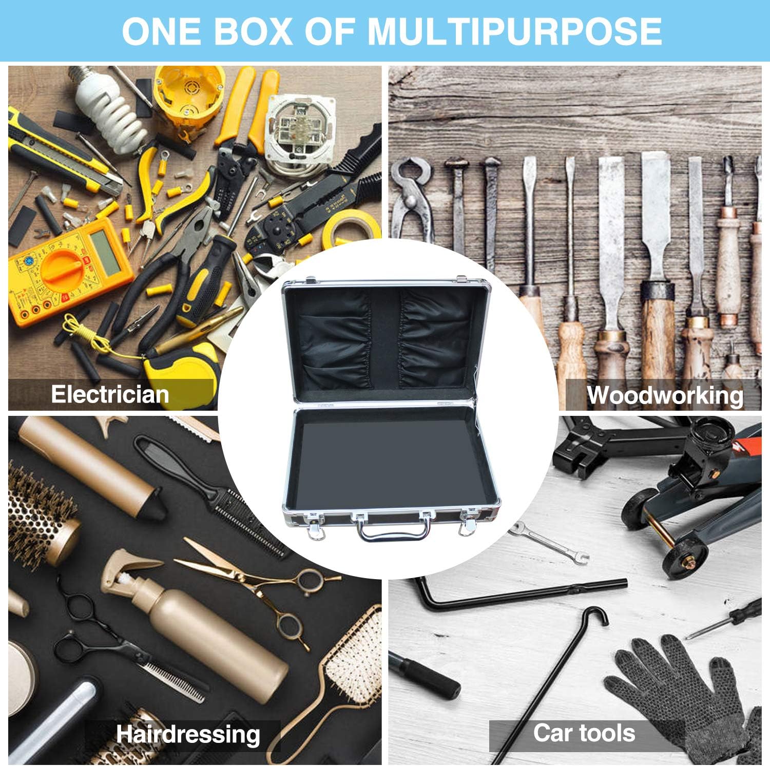 Frее Shірріng оƒƒеr Battery Organizer Storage Case,Aluminum Hard Lockable Organizer Case,with Battery Tester BT-168, Can Hold 142 AA.AAA. AAA. C.D.9v.3v Lithium Batteries (Not Includes Batteries)